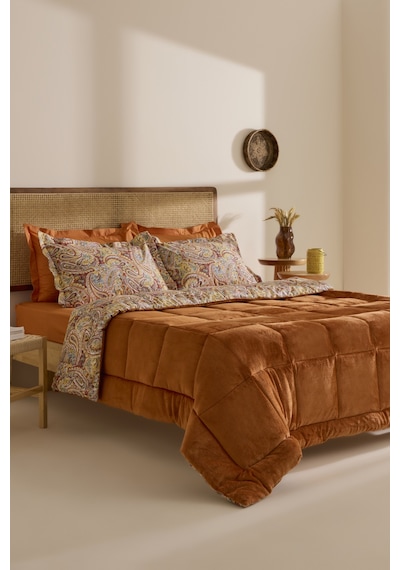 Karaca Home Sahran %100 Pamuk Wellsoft Çift Kişilik Comfort Set Orange Turuncu