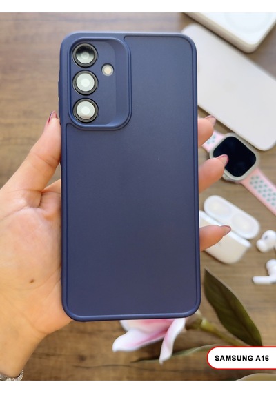 Samsung Galaxy A16 Uyumlu Kamera Korumalı Darbeye Dayanıklı Renk Atmayan Keep Silikon Kılıf Lacivert
