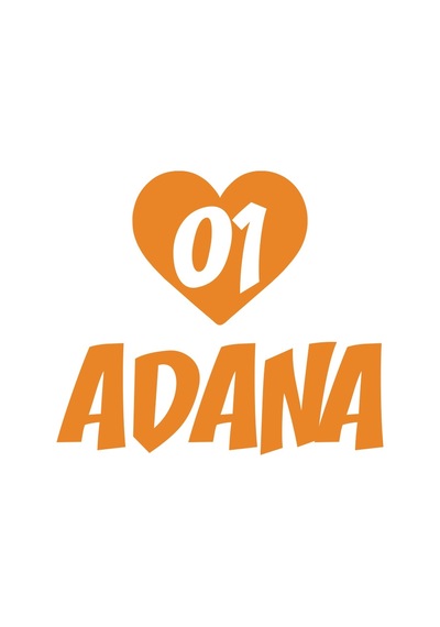 Kalpli 01 Adana Araba Sticker 17x17 Cm Turuncu