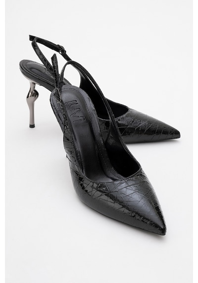 Luvishoes Luvi Shoes Chica Siyah Desenli Arkası Açık Sivri Burun Kadın Topuklu Ayakkabı Siyah Yılan Siyah Luvishoes Luvi Shoes Chica Siyah Desenli Arkası Açık Sivri Burun Kadın Topuklu Ayakkabı Siyah Yılan Siyah
