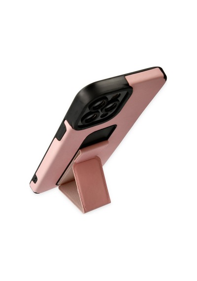 Apple iPhone Uyumlu 12 Pro Max Kılıf Mega Standlı Silikon - Pudra Bzsxx00 1