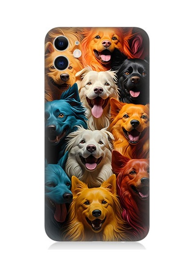 Apple Uyumlu iPhone 11 Silikon Kılıf Sevimli Köpekler