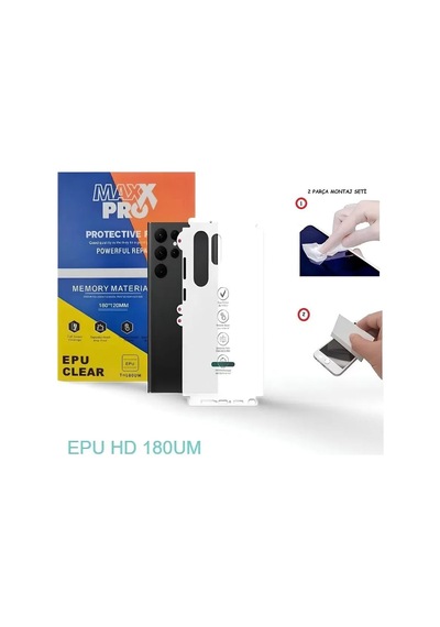 Realme Note 80 Uyumlu Nano Full Arka Kaplama Esnek Ultra İnce Realme Note 80 Uyumlu Nano - Maxxpro - Epu Hd