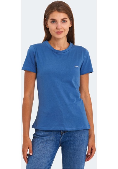 Slazenger KORNELI I Kadın Slim Fit Indigo Tişört