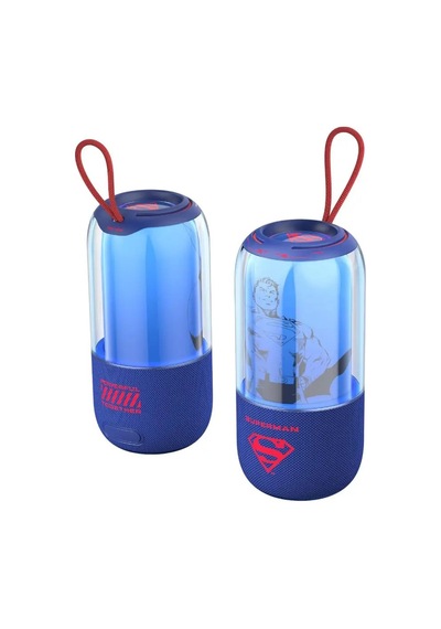 Mınıso Dc Lisanslı Superman Rgb Işıklı Bluetooth Hoparlör Ipx7 Suya Dayanıklı Güçlü Ses 19 Cm
