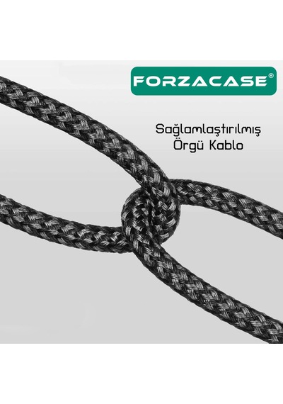 Hydra Serisi Micro Usb Örgülü Şarj Ve Data Kablosu 2a 3 Metre - Fc313 Standart