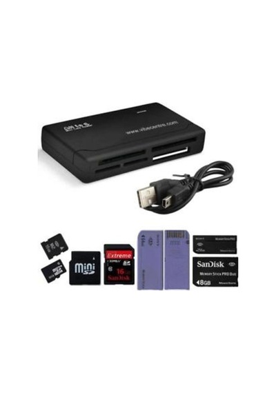 Çoklu Kart Okuyucu Compact Tf Micro Sd Mmc M2 Ms Xd Tf Usb 2.0