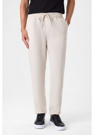 Back And Bond Beli Lastikli Rahat Kalıp Krem Jogger Pantolon Çok Renkli