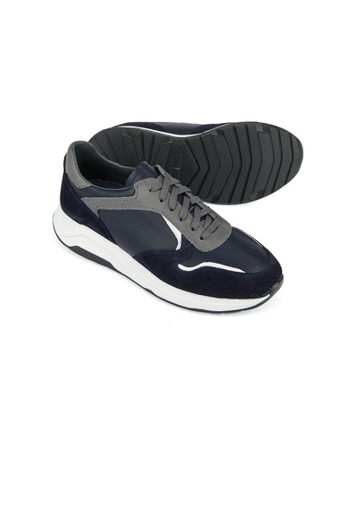 Ziya Erkek Hakiki Deri Günlük Sneaker 161983zf4 Lacivert 161983zf4 200 40