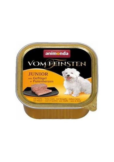 Vom Feinsten Kümes Hayvanlı Ve Hindi Yürekli Yavru Köpek Konservesi 150 Gr