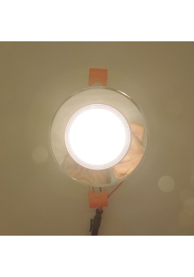 Aynalı Cam Üstü Altı Spot Cob Led Armatür Beyaz Gün Işığı Cam - Metalik