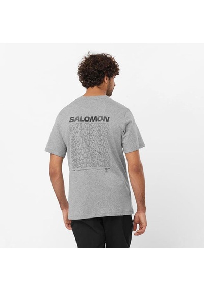 Salomon Graphic Performance Erkek Tişört C-sal221960e50g01 Gri