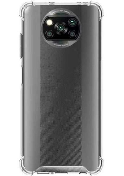 Xiaomi Poco X3 Kılıf Zore Nitro Anti Shock Silikon Renksiz