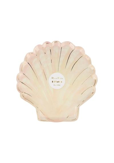 Meri Meri - Shell Plates - Deniz Kabuğu Tabak