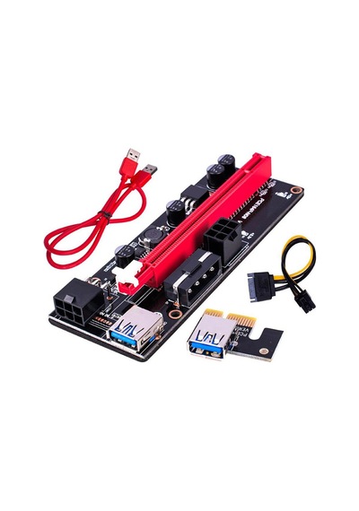 Pcı E 1X To 16X Usb 3.0 Riser Ekran Kartı Bitcoin 009S 9. Nesil