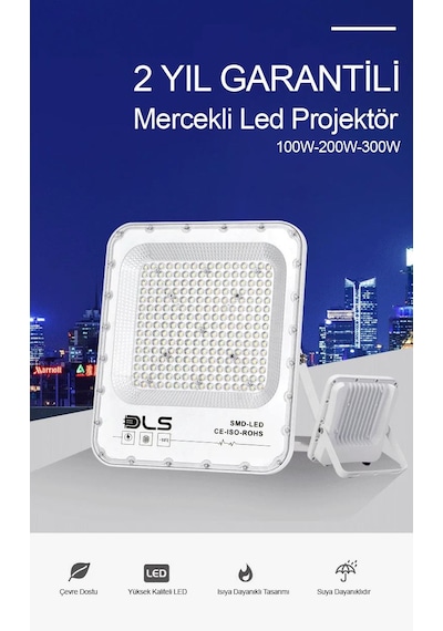300w Bm300 Projektör Dls Park Bahçe Site Çevre Bina Tabela Dış Mekan Led Lamba