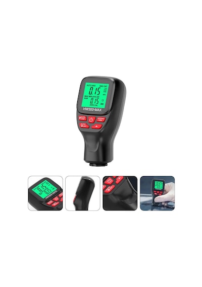Valkyrie Hw300-max Dijital Kaplama Kalınlığı Ölçer 0-2000 Μm, Fe/nfe Otomatik Algılama, Lcd Ekran