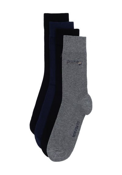 U.s. Polo Assn. Erkek Gri Melanj Çorap 50295700-vr086 Gri Melanj