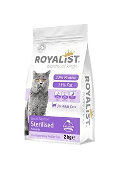 Premium Sterilised Somonlu Kısırlaştırılmış Kedi Maması 2 Kg