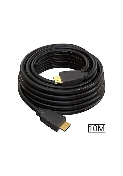 5098 Hdmi Kablosu 10 Metre Lcd Laptop Ara Bağlantı Erkek Altın