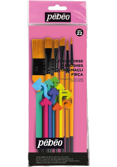 Pebeo Karma Sentetik Fırça 6lı Set 22