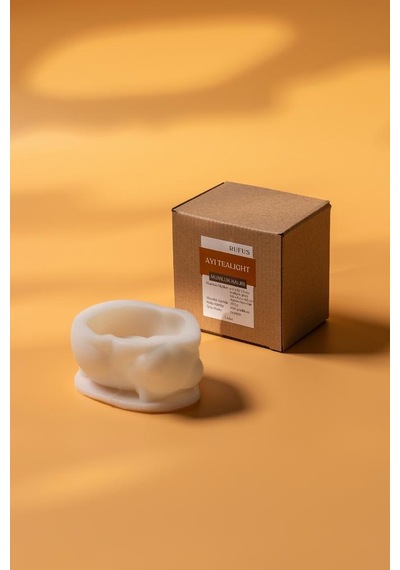 Rufus Concept Ayı Tealight Silikon Mumluk Kalıbı