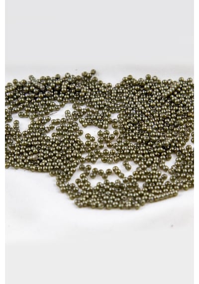 Yeşil Haki 3 Mm Plastik İnci Boncuk Takı Aksesuar Malzemesi 25 Gr
