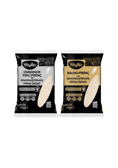 Yayla Vitaminli Baldo Ve Osmancık Pirinç 1 Kg - Türkiye'de Bir İlk - Sağlıklı Besleyici Seri