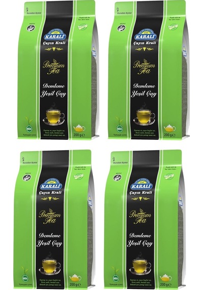 Karali Premium Demleme Yeşil Çay 4 x 200 G