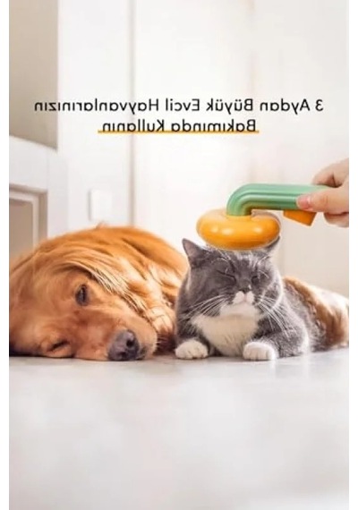 Otomatik Temizlenen Tüy Tarağı, Ergonomik Sap 0
