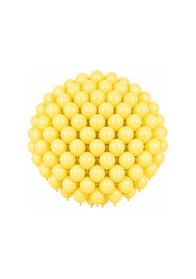 Sarı Renk Lateks Makaron Balon 30 Cm - 100 Adet