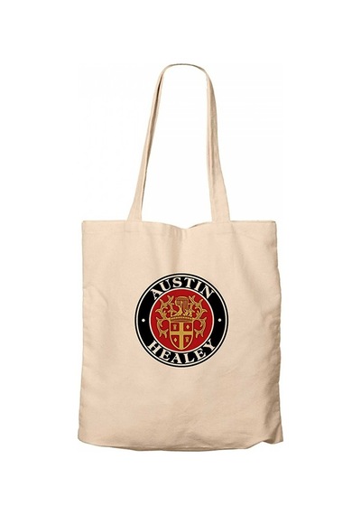 Austin Healey Logo 2 Krem Kanvas Bez Çanta Krem