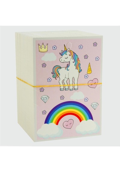 3lü Unicorn Bileklik Kartı-pembe N162 Çok Renkli