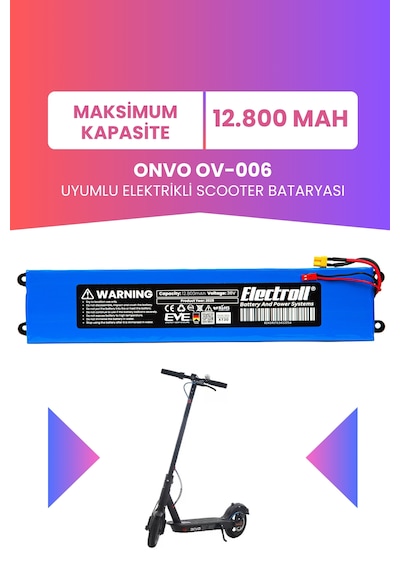 Onvo Ov-006 Uyumlu Batarya 36v 12.800mah