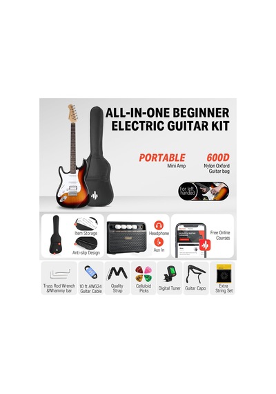 Donner Dst-100s St Elektro Gitar Seti Sunburst 104182561104
