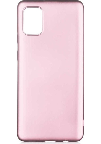 Samsung Uyumlu Galaxy A02s Kılıf Zore Premier Silikon Kapak Rose Gold