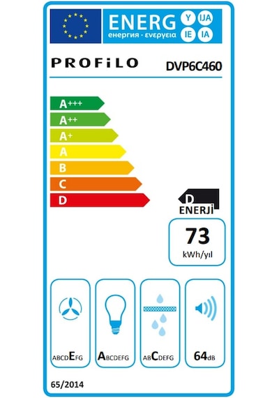 Profilo DVP6C460 Duvar Tipi 60 CM Davlumbaz