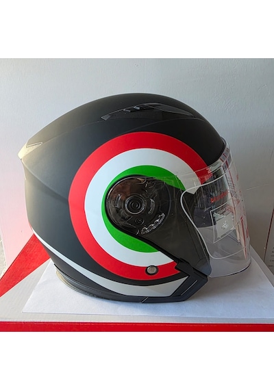 Çenesiz Kask Jk-512 Vizörlü Şeffaf Camlı Siyah,kırmızı,yeşil M Mat Siyah - Kırmızı - Beyaz Çenesiz Kask Jk-512 Vizörlü Şeffaf Camlı Siyah,kırmızı,yeşil M Mat Siyah - Kırmızı - Beyaz