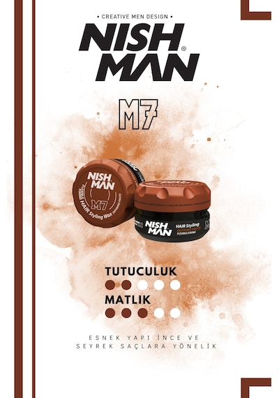 M7 Saç Şekillendirici Mat Wax / Ince Telli Saçlara Yönelik 100 Ml