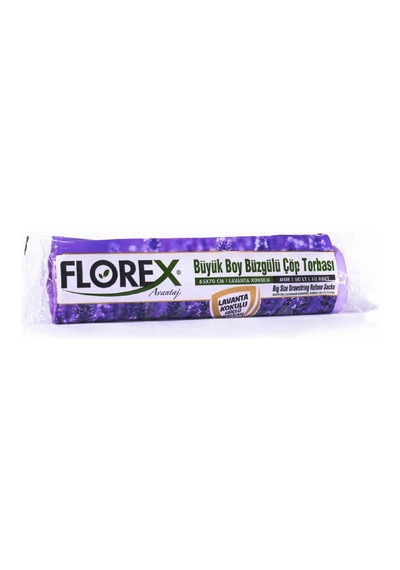 250 Adet Florex-503 Avantaj Lavanta Kokulu Büzgülü Büyük 10pcs 65x70cm Çöp Torba 25x10 250 5477