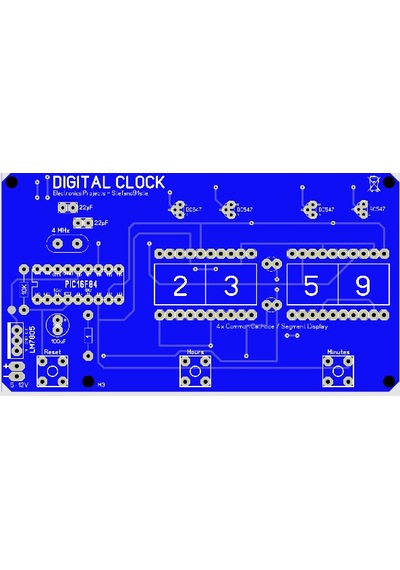 Dijital Led Saat Devresi Pıc16F84A