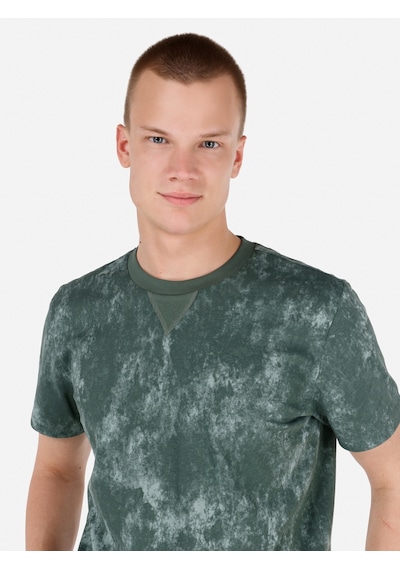 Colin's Colins Normal Kesim Bisiklet Yaka Desenli Yeşil Erkek Kısa Kol Tişört Cl1068800 Cl1068800 Q1.v1 Grn Yeşil