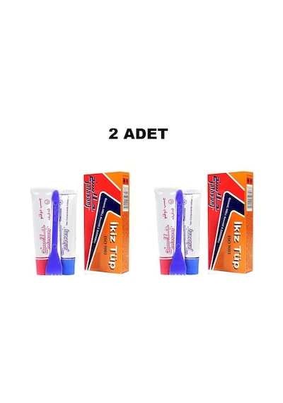 2 Adet Çelik Yapıştırıcısı İran Yapıştırıcı Çift Karışım İkiz Tüp
