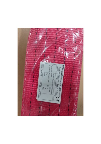 Klc 5 Ton 5 Metre Kırmızı Renk Sapan Polyester Spanzet Sağlam Yük Kaldırma Taşıma İndirme Halat 5t5m Klc 5 Ton 5 Metre Kırmızı Renk Sapan Polyester Spanzet Sağlam Yük Kaldırma Taşıma İndirme Halat 5t5m