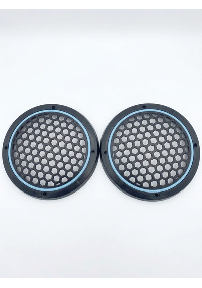 20cm Buz Mavisi Neon Ledli Hoparlör Kapağı