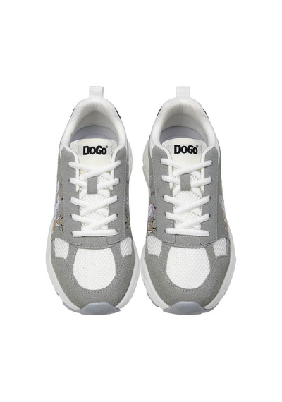 Kadın Vegan Gri Sneakers - Omg So Cute Tasarım Çok Renkli