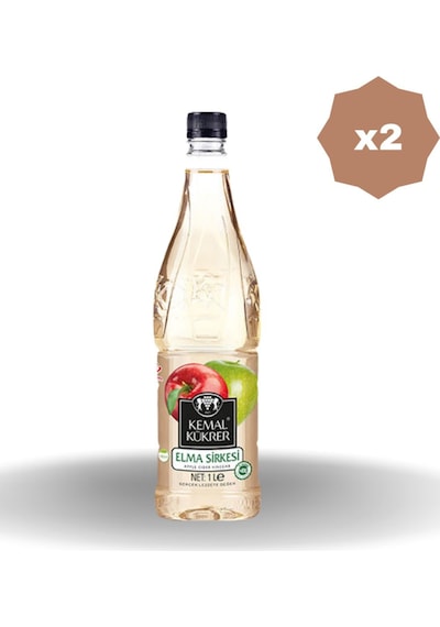 Kemal Kükrer Elma Sirkesi Pet Şişe 1000 Ml - 2 Adet