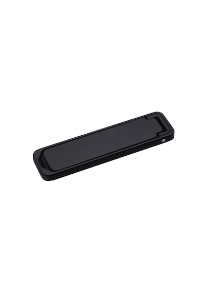 Microcase Telefonlar İçin Yapışkanlı Metal Katlanabilir Stand Parçası - Al5701 Koyu Siyah