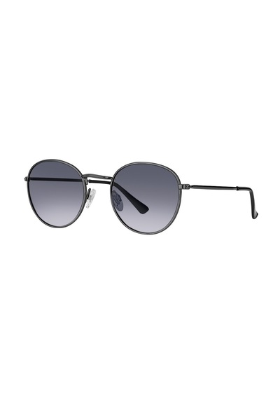Daniel Klein Dk3263-1 Degrade Siyah Metalik Smoke Frame Yuvarlak Oval Polarize Camlı Unisex Güneş Gözlüğü Metalik - Siyah