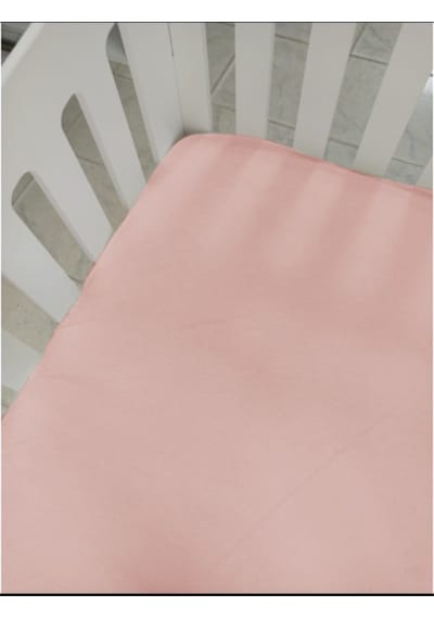 60X120 Lastikli Renforce Bebek Çarşaf Takımı - Toz Pembe